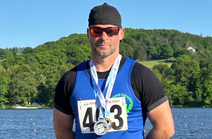 Sven Maßhoff wird NRW Meister über 5000m auf der internationalen Regatta in Essen