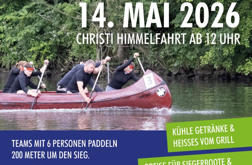 Anmelden zur 1. Hobby-Canadier-Regatta in Castrop-Rauxel